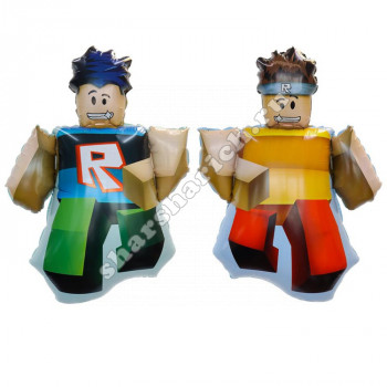 Шар фигура из фольги Блоки Minecraft (пиксели) 76 см.